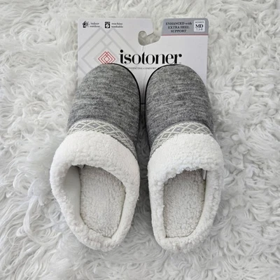 Zapatillas Isotoner MEJORADAS con SOPORTE EXTRA PARA EL TALÓN. MUJER Talla Mediana 7.5-8. Nuevo Foto 1 de 4