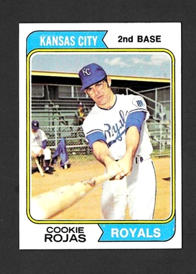 1974 Topps # 278 Cookie Rojas Kansas City Royals Ex Foto 1 de 2