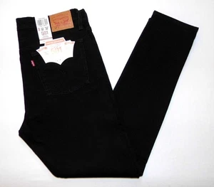 LEVI'S Women's NEW 501S Original Skinny Fit Jeans 32"W x 32"L 12/14 Black Denim - Picture 1 of 7