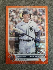 2022 Topps Update US79 SPENCER TORKELSON Orange Foil RC Serial #019/299 - Picture 1 of 2