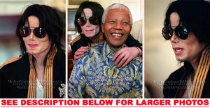 FOTOS MICHAEL JACKSON 1999 VISITA A SAFRICA 3xRARAS 8x10 - Imagen 1 de 1