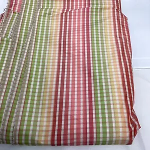 Tessuto Decoratore 16+ iarde x 56" Nuovo Taffetà Plaid Verde Rosa Tende Ribalzo - Foto 1 di 5