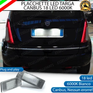 PLACCHETTE LED LUCI TARGA 18 LED LANCIA MUSA DAL 2008 IN POI 6000K NO ERROR - Foto 1 di 3