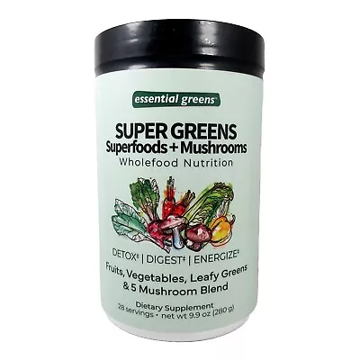 Essential Greens Super Greens Superfoods + Cogumelos Detox Digest Smoothie Mix - Imagem 1 de 4