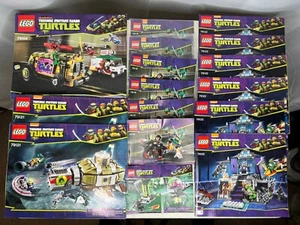 Lote de 16 Manuales Lego Teenage Mutant Ninja Turtles TMNT 79122 79121 79104 79118 - Imagen 1 de 5