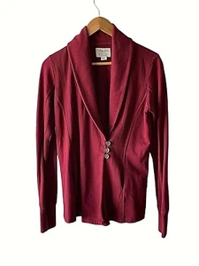 Lucky Lotus Women's Size M Daryn Wrap Jacket Cardigan Burgundy Lucky Brand - Picture 1 of 4