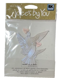 White Doves~Wedding~Dimensional Scrapbook Sticker Embellishment~Jolee's By You - Picture 1 of 2
