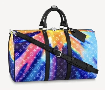 Louis Vuitton Keepall Bandouliere 50 Sunset Multicolor Black Weekend Travel Bag - Image 1 of 4