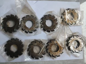 Lot 8pcs Dp12 20 degree 1set 1#-8# Involute Gear Cutters Dp12 Gear Cutters - Picture 1 of 2
