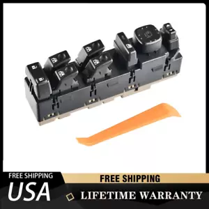 For GM Chevy Silverado 15883320 Power Window Switch Front Driver Left Side,Black - Picture 1 of 17