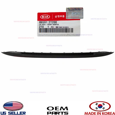LOWER DEFLECTOR FRONT BUMPER Lip Spoiler GENUINE KIA OPTIMA SX 2.0L 2011-2013 - Image 1 of 4