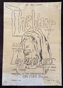 Heathcote Williams um 1975 seltenes Aufführungsposter im Green Man Pub in London - Bild 1 von 7