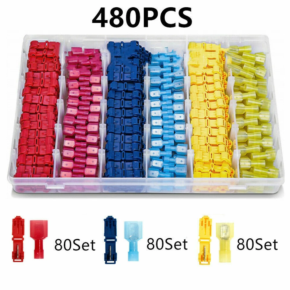 480x Abzweigverbinder Stromdiebe Klemmverbinder Schnellverbinder Sortiment Set - Bild 1 von 4