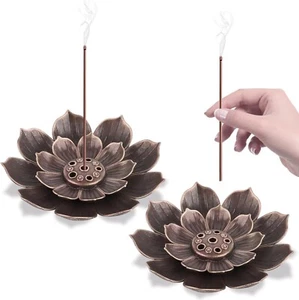 VFANDV Räucherstäbchen Halter Lotus 2 Stück Lotus Stick Räuchergefäß Weihrauc... - Bild 1 von 7
