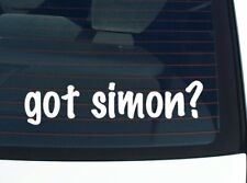 got simon? CAR DECAL BUMPER STICKER VINYL FUNNY LAST NAME WINDOW PRIDE