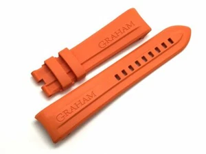 Brandneu orange Ersatz-Uhrenarmband für Graham Swordfish Big 12-6 BRAK32B - Bild 1 von 6