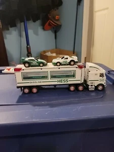 1997 HESS TOY TRUCK & RACERS  - Picture 1 of 2