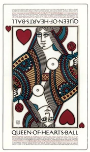 David Lance GOINES, "Queen of Hearts Ball", #63, this is 1977 original poster - Picture 1 of 1