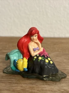 Ariel & Flounder Disney The Little Mermaid 2” Figure PVC Toy - Picture 1 of 10