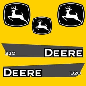 FITS 320 DEERE SKID STEER REPLACEMENT DECAL STICKER - OUTDOOR DURABLE LAMINATE - Bild 1 von 1