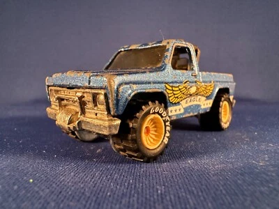 Camioneta pickup Chevy Eagle vintage Hot Wheels 1977 Real Riders Bywayman bujes blancos Foto 1 de 4