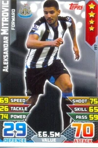 2015-2016 Match Attax Common Card - 197 - Aleksandar Mitrovic - Newcastle United - Picture 1 of 1