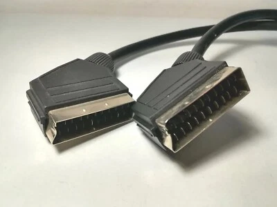 CAVO PRESA SCART PER TV PLAY STATION CONSOLLE VIDEOGIOCHI REGISTRATORE VHS DVD 6 - Immagine 1 di 4