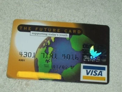 vtg visa credit card "the future card"  1st premier bank exp 01/02 collectible - Image 1 of 4