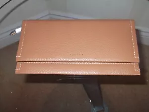 Radley 'Oak Flap Purse' braun Leder große Geldbörse Reißverschluss Münznoten Kartenfächer - Bild 1 von 5