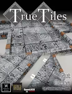 True Tiles - Cut Stone Premium Set 125 Tiles! - OpenLock - DND - Pathfinder - Du - Picture 1 of 7