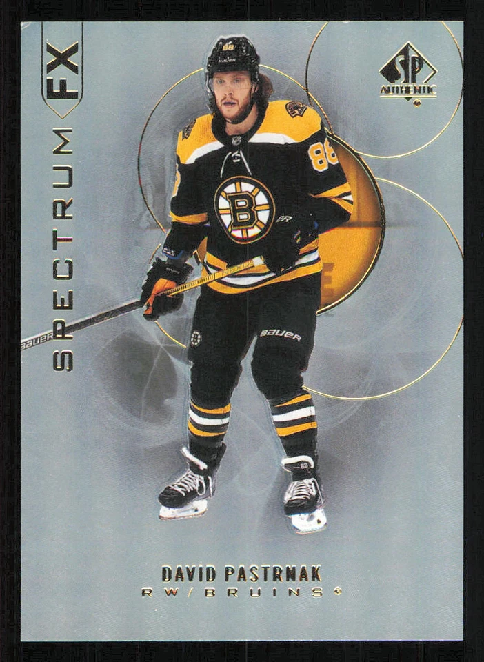 2020-21 SP Authentic Spectrum FX #S1 David Pastrnak - Image 1 of 2