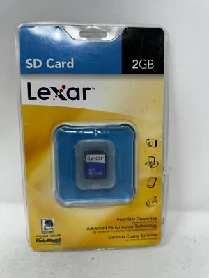 Lexar Media 2 GB Secure Digital Memory Card NEW SEALED - Image 1 of 4