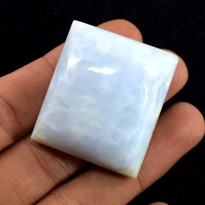 Natural 144.50 Ct Certified Australian Blue Opal Loose Gemstone Square Shape - Image 1 of 4