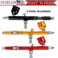 Dual Action Gravity Feed 0.3mm Gun Spray Airbrush Nail Art Paint Tattoo Tool Set