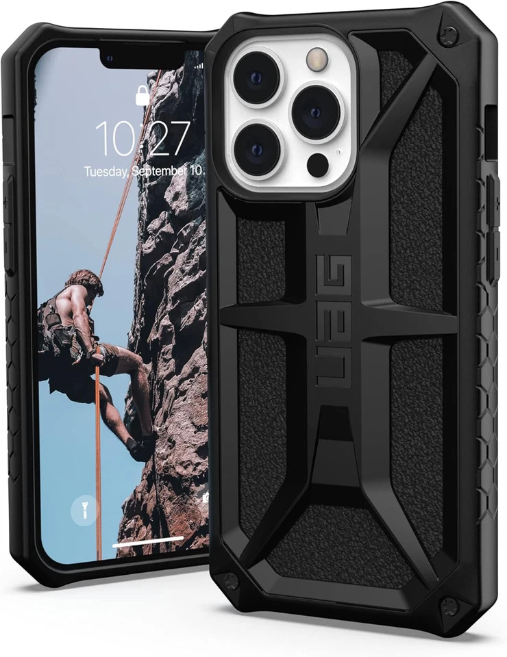 UAG IPHONE 13 PRO / 12 PRO URBAN ARMOR GEAR MONARCH SERIES RUGGED CASE | BLACK - Image 1 of 4