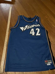 Vintage Nike BOYS Large Wizards NBA Jersey Jerry Stackhouse #42 - Picture 1 of 6