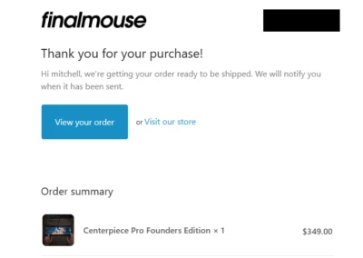 Finalmouse Centerpiece Pro Limited Founders Edition Signed Keyboard PRE ORDER - Image 1 of 4