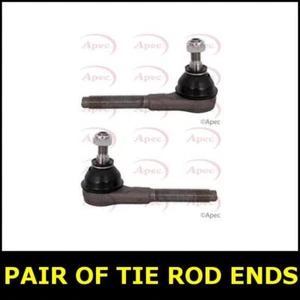 Pair Tie Track Rod End Left Right FOR PEUGEOT 605 2.0 3.0 89->99 Petrol Apec - Picture 1 of 5