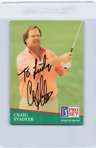 1991 Pro Set Golf #174 Craig Stadler Signed Auto *J8601 - Picture 1 of 2