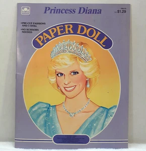 Vintage Princess Diana Paper Doll Golden Book 1985 UNCUT New Old Stock - Bild 1 von 6