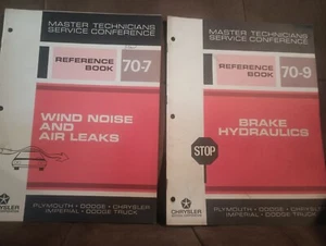 master technician reference book 70-9 & 70-7  Plymouth - Imagen 1 de 2