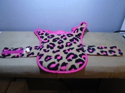 SIMPLY SHE SIMPLY DOG PINK & CHEETAH REVERSIBLE JACKET XS (ML446) 11” X 7.5”  - Image 1 of 4