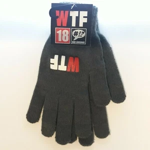 Paire de gants W T F 🖕 Taille Unique Adulte Gris - Imagen 1 de 3