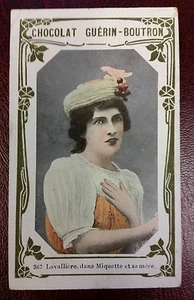 1900s French Trade Card French Actress Religious Convert Eve Lavalliere - Picture 1 of 1