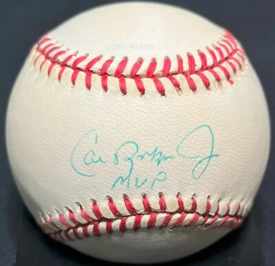 Cal Ripken Jr. Baltimore Orioles Signed OML 1991 All-Star Game Baseball JSA MVP - Image 1 of 4