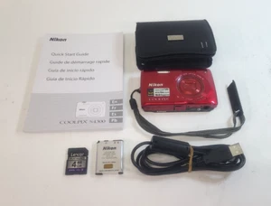 Nikon COOLPIX S4300 Red 6x Zoom Digital Camera w/ Accessories - Picture 1 of 13