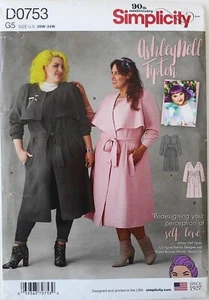 Simplicity 8472 Womens Lined Coat Variations Sewing Pattern Sz 26W-34W - Picture 1 of 1