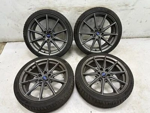 21-24 Subaru BRZ 18" x 7.5" Wheels 5x100 ET48 Toyota GR86 FR-S Worn Tires OEM - Picture 1 of 12