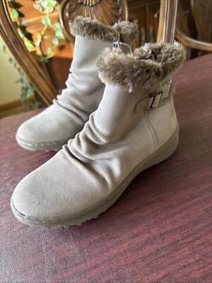 Baretraps Boots, Alisha, Ankle Leather, Faux Fur, Belted, Zip, Woman 6.5 M, NWT - Image 1 of 4