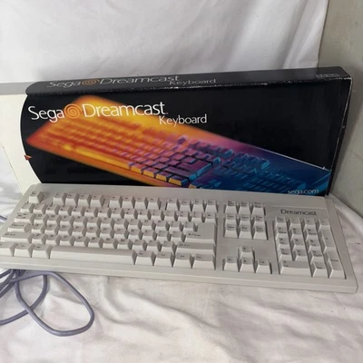 Sega Dreamcast Keyboard Model HKT-7620 OEM Authentic W/box - Image 1 of 4